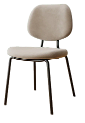 Стул DC-2308 (каркас черный тк.Капучино/ Velvet HLR-7)