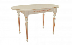 Стол Лофти-М 1300*800*765 (тон слон.кость RAL1013 + патина золото) Стол Лофти-М 1300*800*765 (тон слон.кость RAL1013 + патина золото)