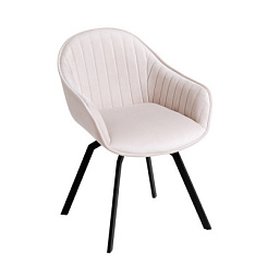 Стул поворотный Тико на металлокаркасе (тк. V Confetti cream, т.820 (Черная шагрень)) Стул поворотный Тико на металлокаркасе (тк. V Confetti cream, т.820 (Черная шагрень))