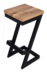 Барный стул из массива дуба Барный стул из массива дуба