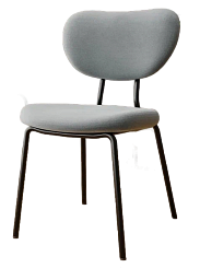 Стул DC-2309 (каркас черный тк.серый/ Velvet HLR-20) Стул DC-2309 (каркас черный тк.серый/ Velvet HLR-20)